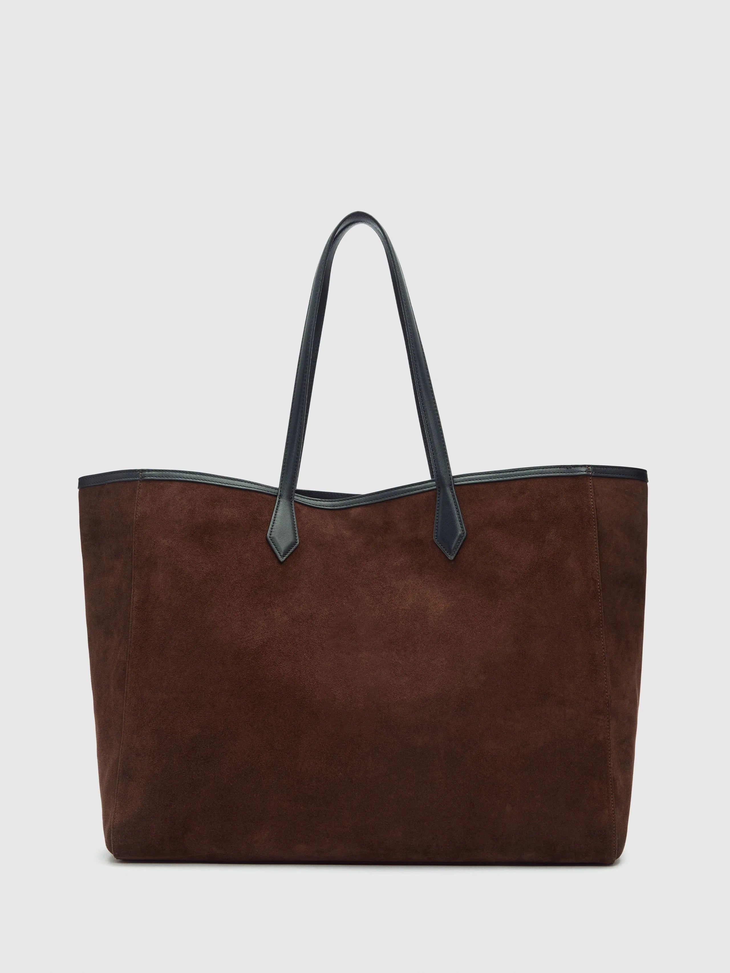 Fashion Oversized Laptop Tote Bag With Premium Leather Handle
