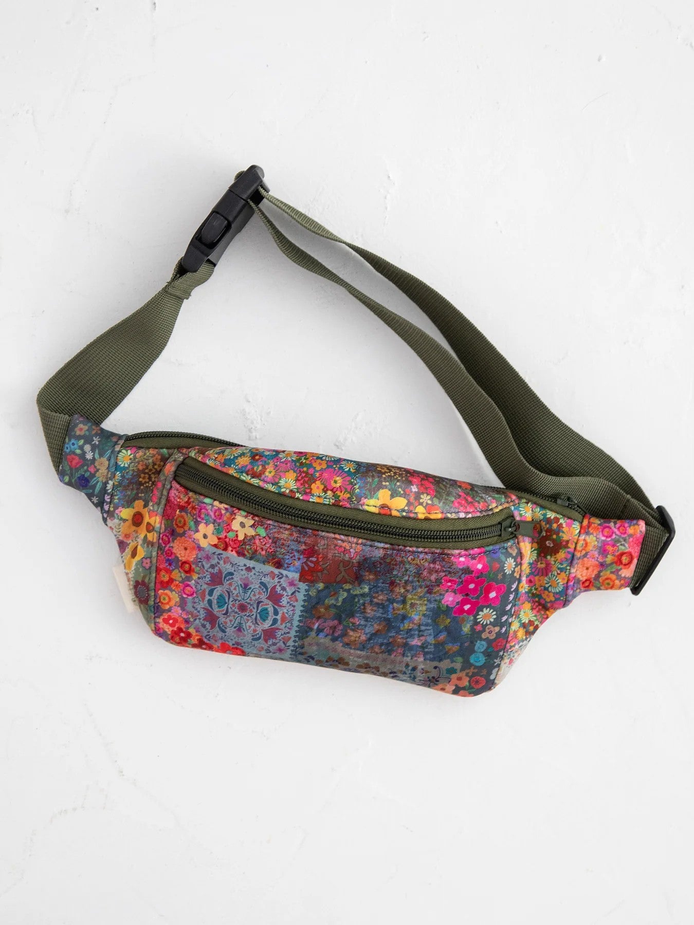 Floral Print Belt Bag With Adjustable Buckle Strap Accessories For Bohemian Daily Matching