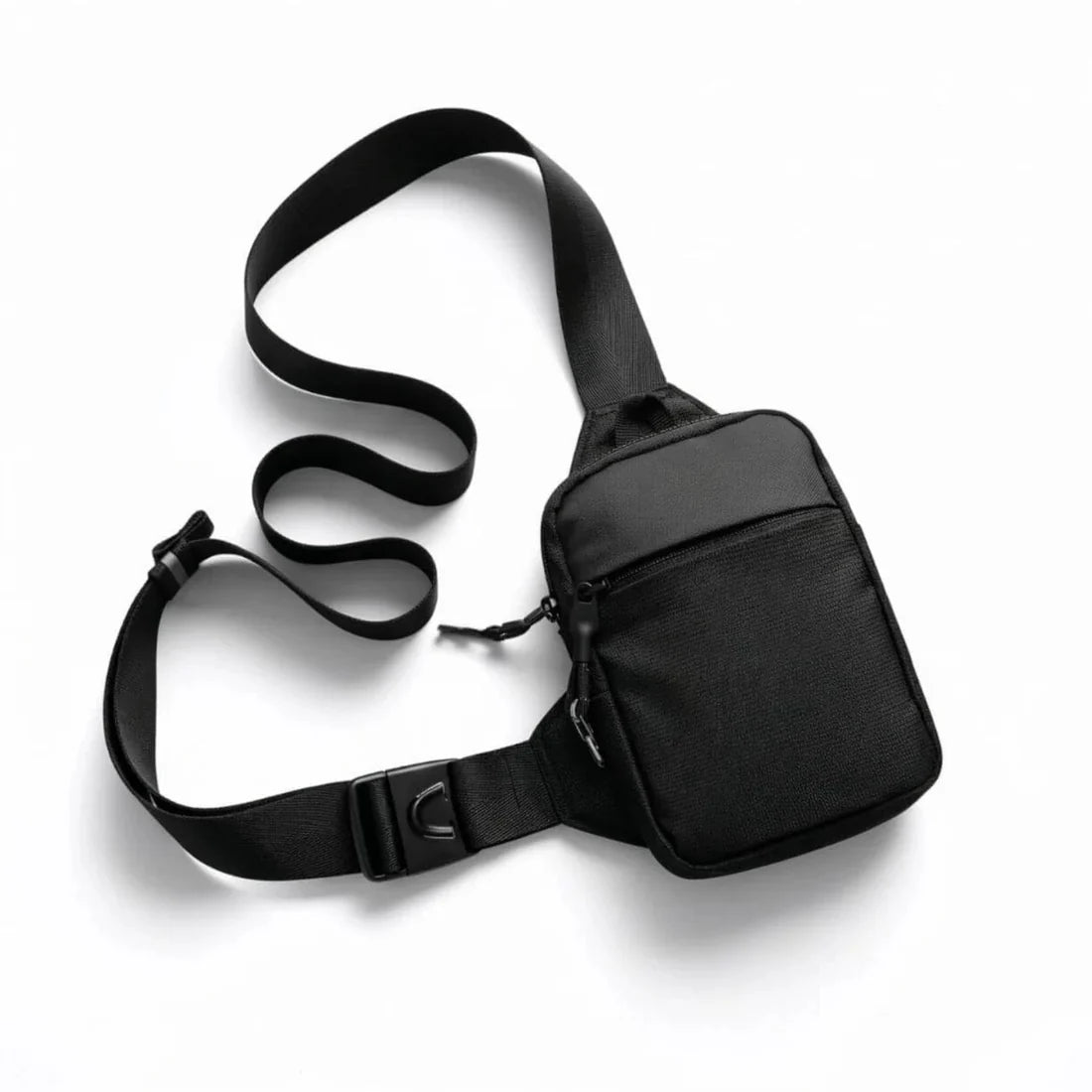 Streamlined Minimalist 4-Tone Compact Crossbody Bag With Custom Buckle Fittings