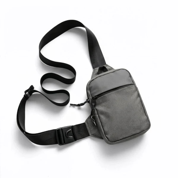 Streamlined Minimalist 4-Tone Compact Crossbody Bag With Custom Buckle Fittings