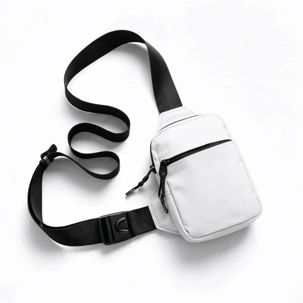 Streamlined Minimalist 4-Tone Compact Crossbody Bag With Custom Buckle Fittings