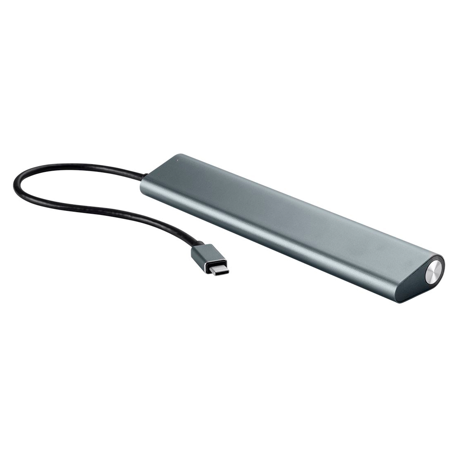 7 Port Usb-C Superspeed Usb 3.0 Expansion Hub, Slim Unibody Multiport Data Transfer Dock With Reversible Type-C Plug