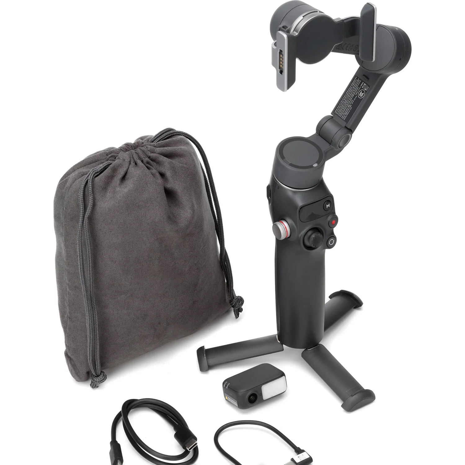 3-Axis Foldable Smartphone Stabilizer Gimbal, Magnetic Quick-Mount Handheld Video Rig with Full Rotation & Smart Subject Tracking
