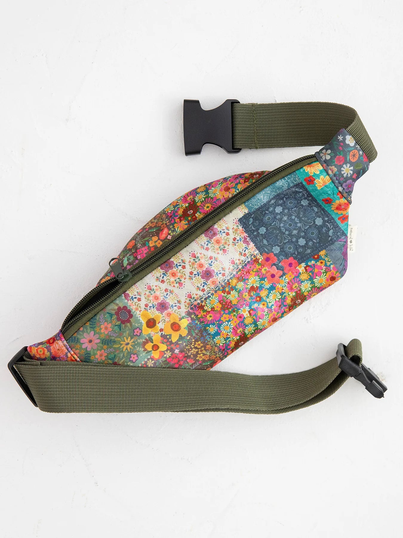 Floral Print Belt Bag With Adjustable Buckle Strap Accessories For Bohemian Daily Matching