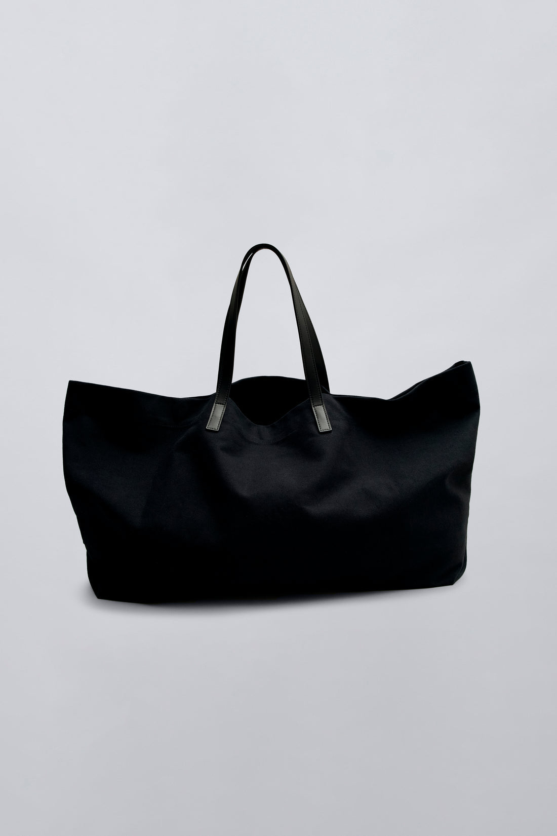 Large Capacity Open Top Tote Bag With Leather Handle Accessories For Daily