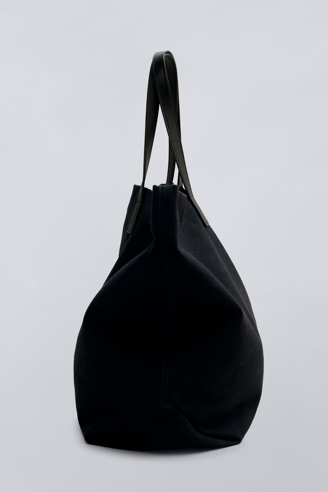 Large Capacity Open Top Tote Bag With Leather Handle Accessories For Daily
