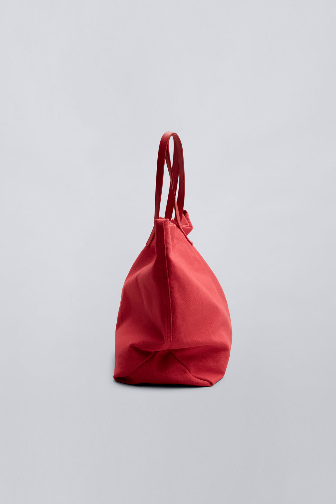 Large Capacity Open Top Tote Bag With Leather Handle Accessories For Daily
