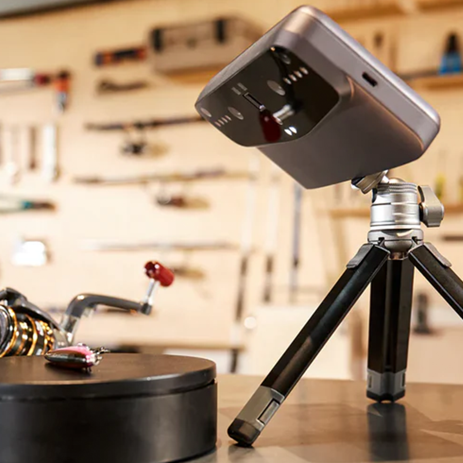 Compact Foldable Desktop Mini Tripod with Rotatable Ball Head, Portable Camera & Mobile Shooting Support Stand