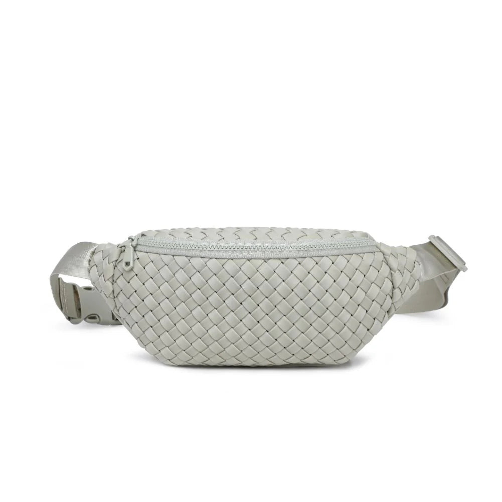 3-Way Wear Woven Waist Bag With Adjustable Strap Accessories For Daily Styling