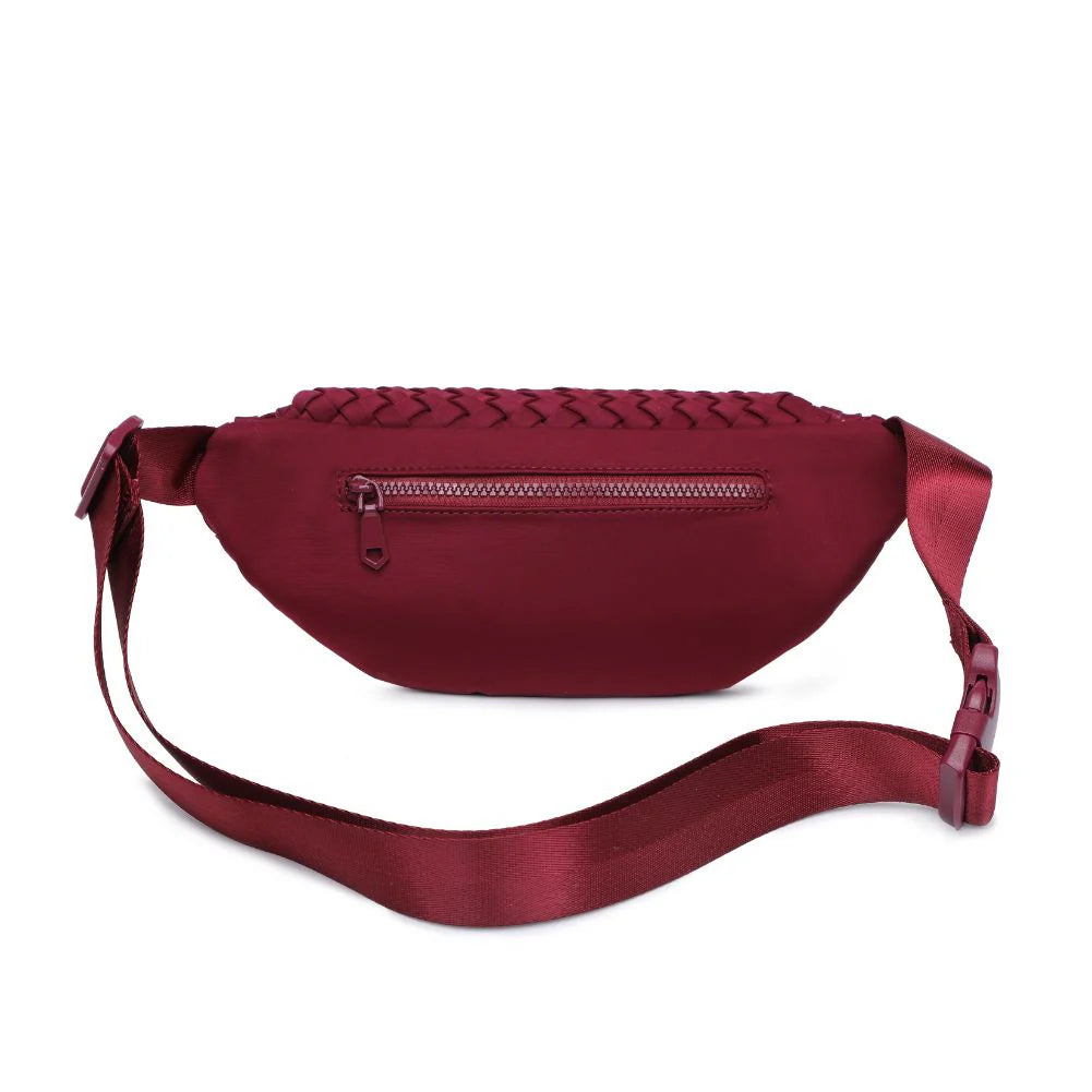 3-Way Wear Woven Waist Bag With Adjustable Strap Accessories For Daily Styling