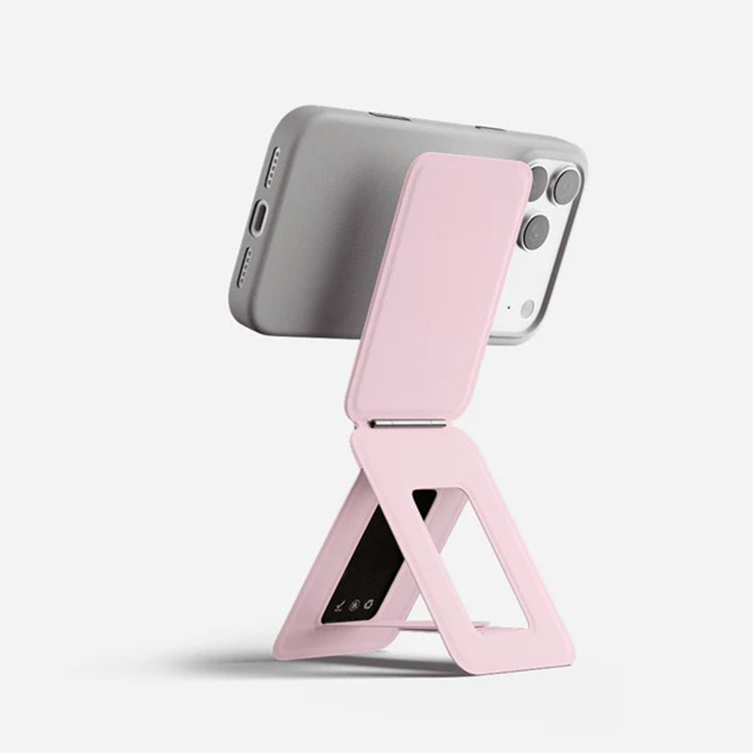 Magnetic Foldable Pocket Phone Kickstand, Universal Compact Adhesive Mobile Viewing Holder for All Smartphones