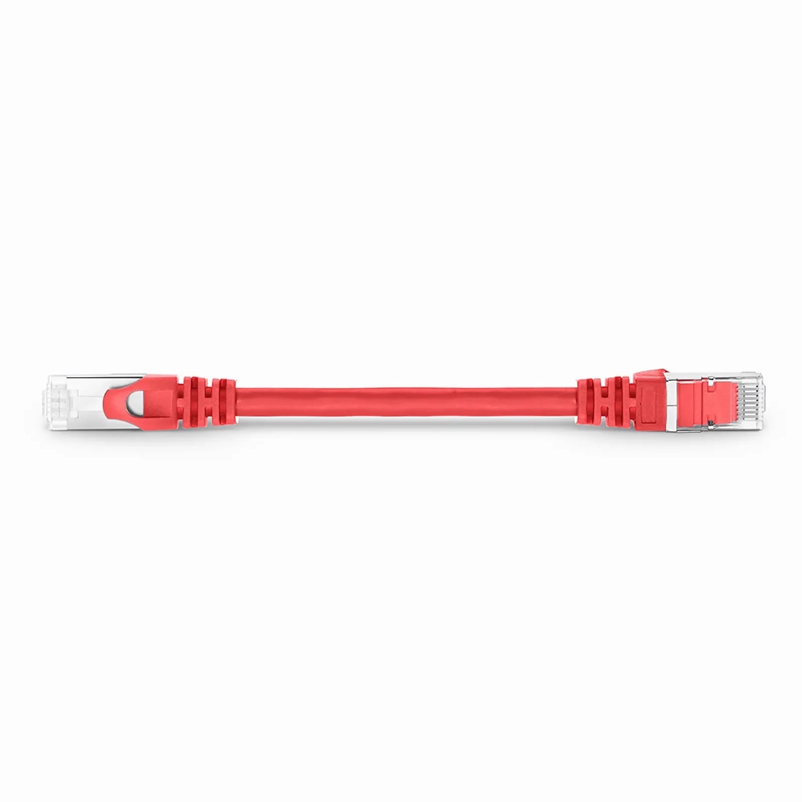 6 Inch Short Shielded Cat6a S/FTP Network Patch Cord, Multi-Color Snagless RJ45 High Bandwidth LAN Wire