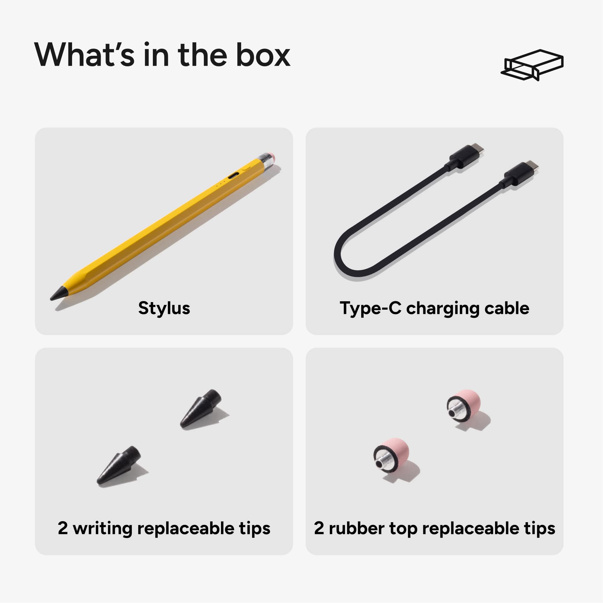 Imitate Pencil Usb-C Rechargeable Active Stylus, Tilt Sensitive Touchscreen Pen With Palm Blocking & Auto Sleep Function