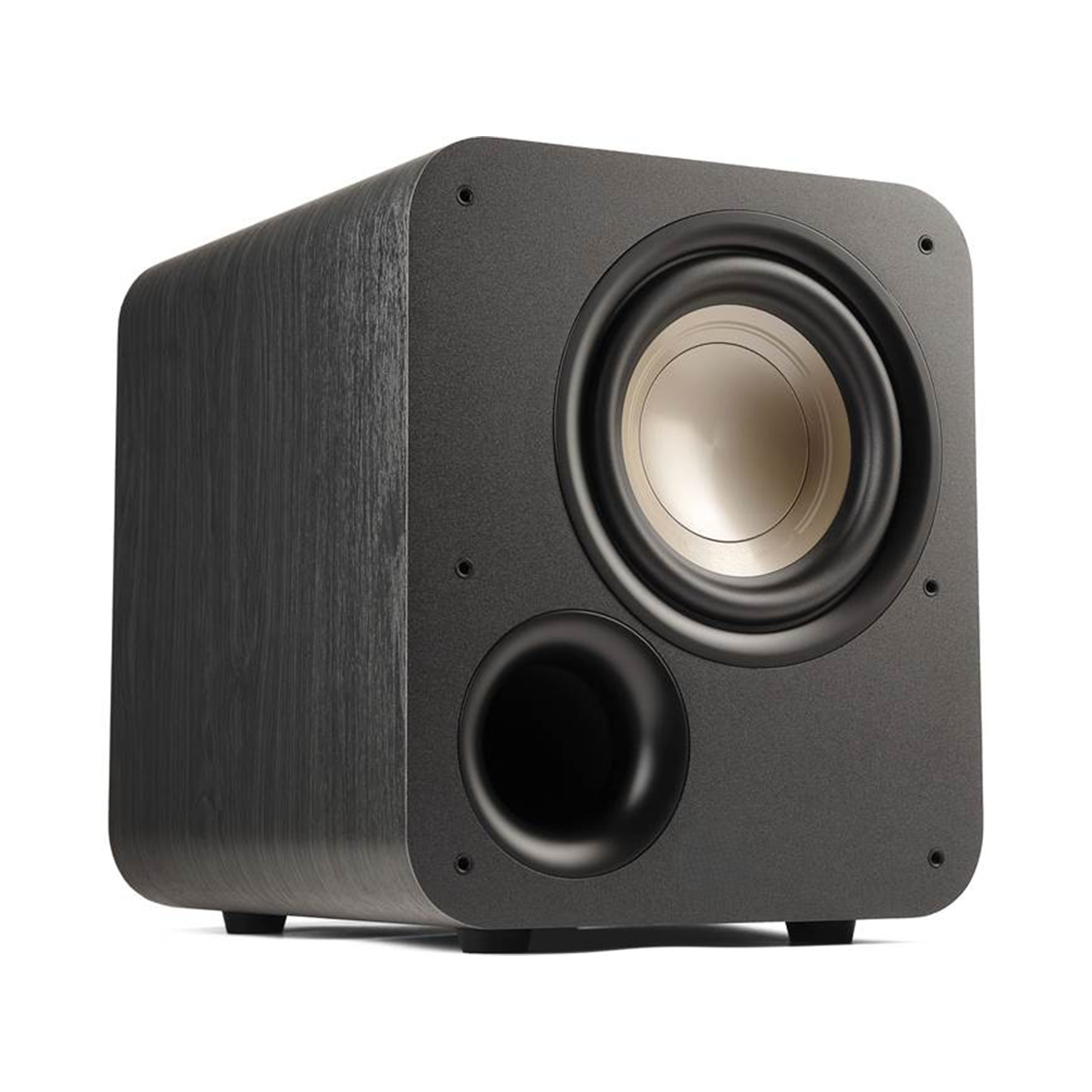 8 Inch Front-Firing Powered Home Theater Subwoofer, Class D Amplifier Low Frequency Speaker With Adjustable Crossover & Phase Tuning